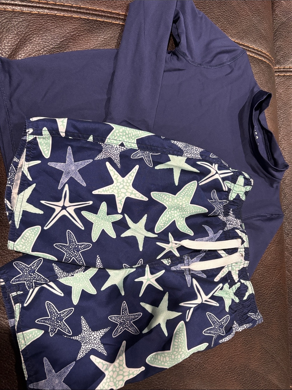 Kids Navy Blue Starfish Swim Set